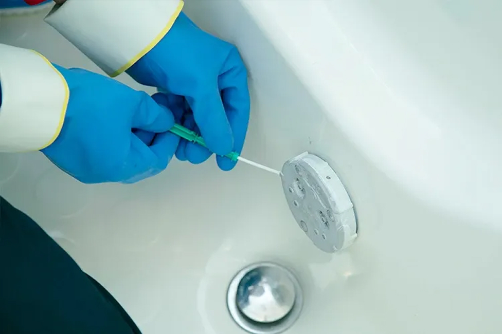 浴室の追い焚き配管除菌クリーニング